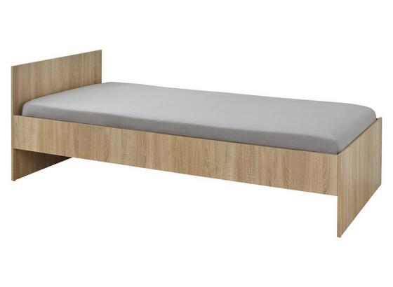 Posteľ Mili - dub sonoma, Štýlový, drevo (94/41-70,5/204cm) Posteľ Mili - dub sonoma, Štýlový, drevo (94/41-70,5/204cm)