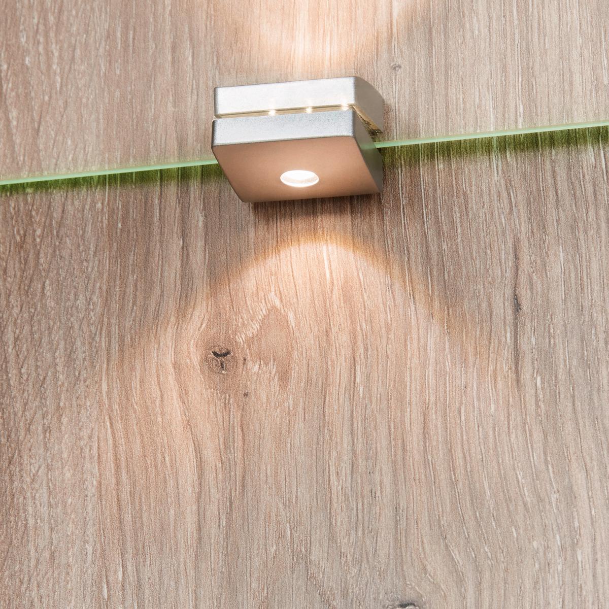 Tv-lowboard Liverpool B: 239 Cm Weiß/eichefarben - Eichefarben/Schwarz, MODERN, Glas/Holzwerkstoff (239/52/44cm)