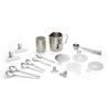 Kaffeeset Echtwerk Kaffeezubehör-Set - Silberfarben, Design, Metall (10,5cm) - Echtwerk