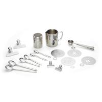 Kaffeeset Echtwerk Kaffeezubehör-Set - Silberfarben, Design, Metall (10,5cm) - Echtwerk
