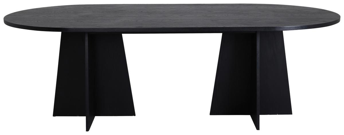 Esstisch Bootcut - Schwarz, Design, Holz (230/115/75cm) - Livetastic