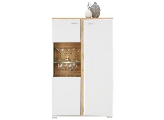 Komoda Highboard Alamo - farby dubu/biela, Moderný, kompozitné drevo (78/131/37cm) - Modern Living Komoda Highboard Alamo - farby dubu/biela, Moderný, kompozitné drevo (78/131/37cm) - Modern Living