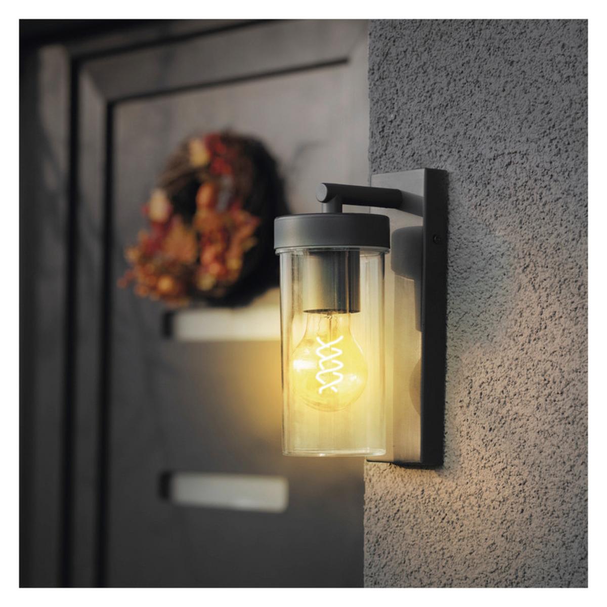 VONKAJŠIE LED SVIETIDLO ZALA - antracitová, Modern, kov/plast