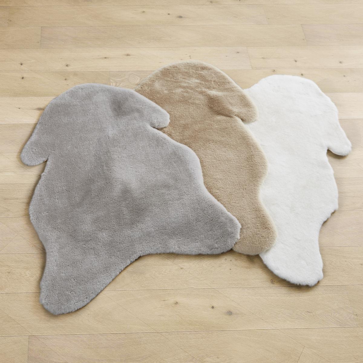 Kunstfell Elisabeth Weiß 90x60 cm, Schaffelloptik - Weiß, Textil (90/60cm) - James Wood