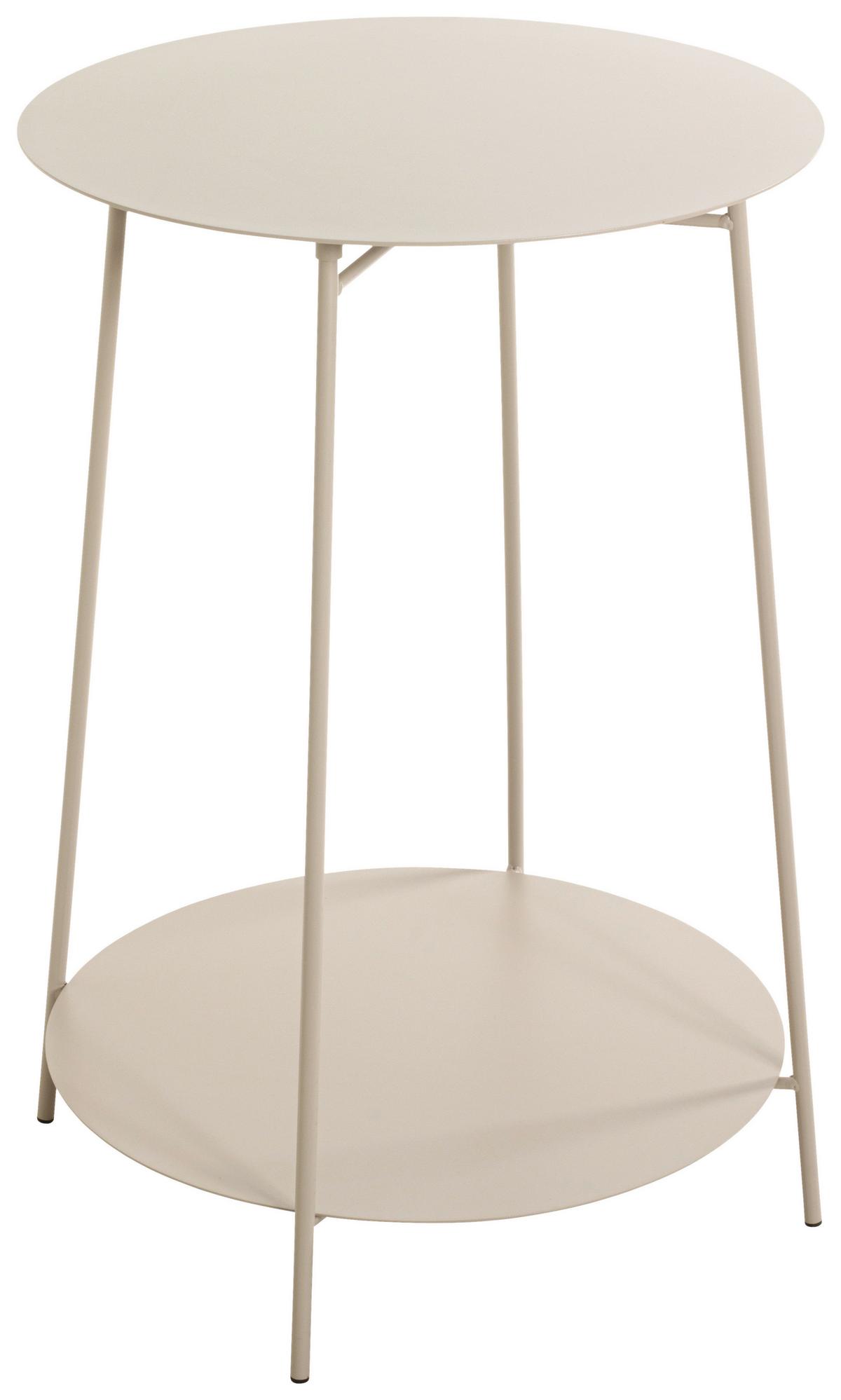 Príručný stolík Enno 1, farba kašmír, P: 45cm - kašmírová, Trend, kov (45/60cm)