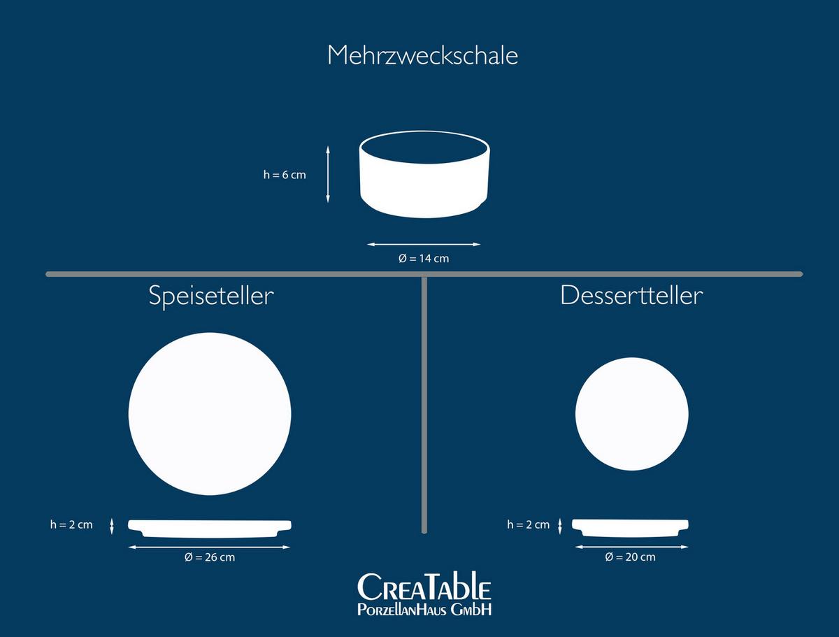 Tafelservice 21531 Futuro White Sand - Sandfarben/Weiß, Trend, Keramik - Creatable