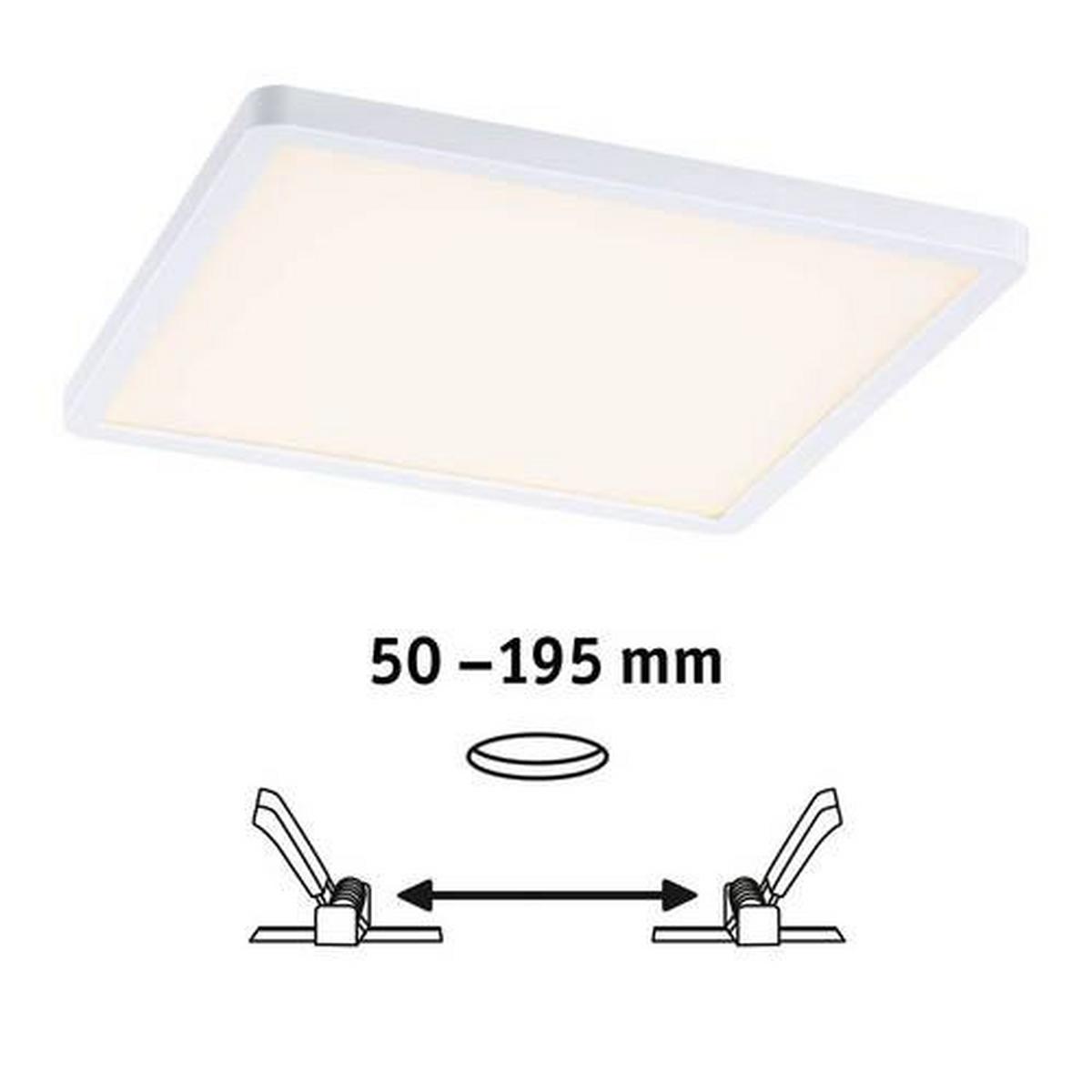 Led-paneel L: 23 Cm Dimmbar - Weiß, Design, Kunststoff (23/23cm) - Paulmann