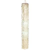Hängeleuchte Shell H: 200 cm 3-Flammig Pendelleuchte - Naturfarben/Weiß, Design, Holz (30/200cm) - Näve