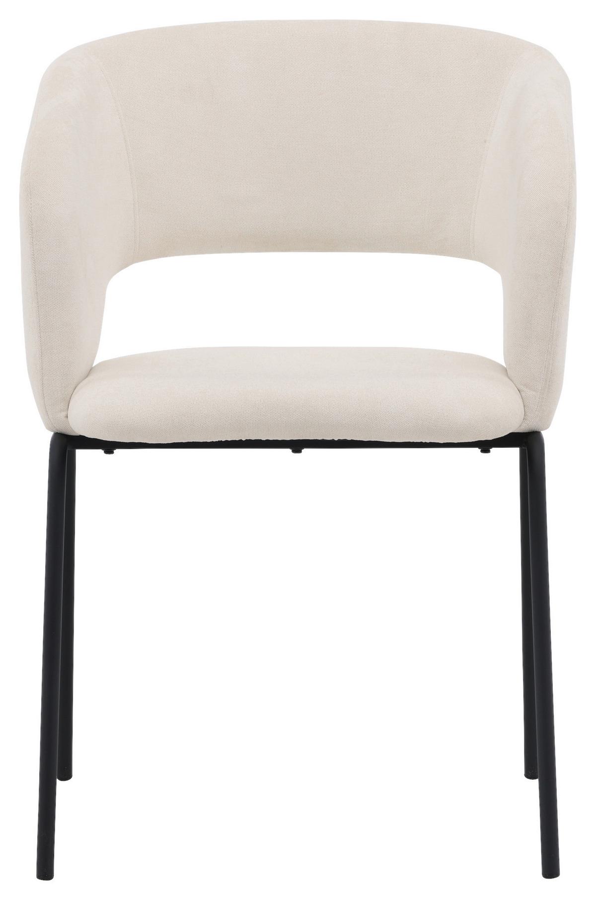 Stuhl-set Day - Schwarz/Weiß, Design, Kunststoff/Textil (66/86/66cm) - Livetastic