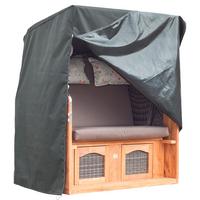 Schutzhülle für Strandkorb 135x165x95 cm Dunkelgrau - Dunkelgrau, Basics, Kunststoff (135/165/95cm) - Gardenson