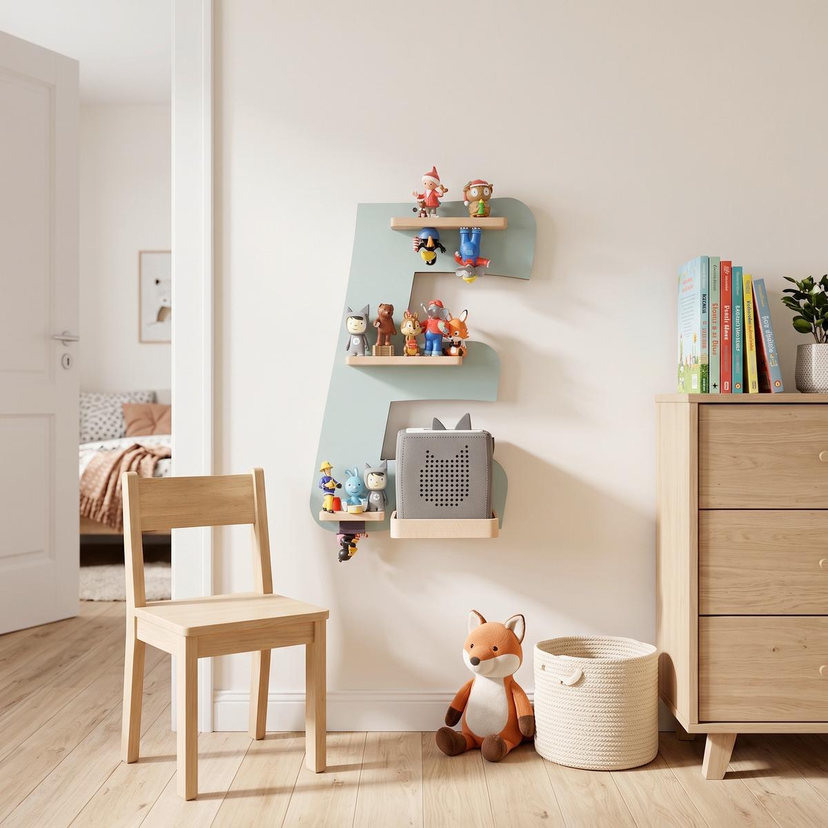 Kinderregal Boarti Grün B: 32 cm - Grün, MODERN, Holzwerkstoff (32/47/19cm) - Livetastic