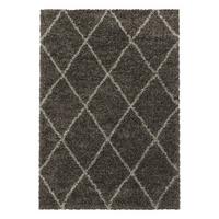 Hochflor Teppich Taupe Alvor 160x230 cm - Taupe, Basics, Textil (160/230cm)