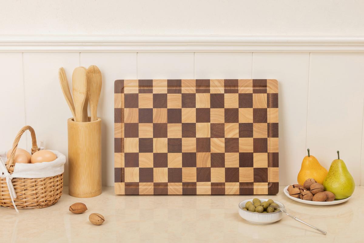 Vágódeszka Romy Kb. 40/28cm - barna/ekrü, Konventionell, fa (40/28/2,5cm) - James Wood