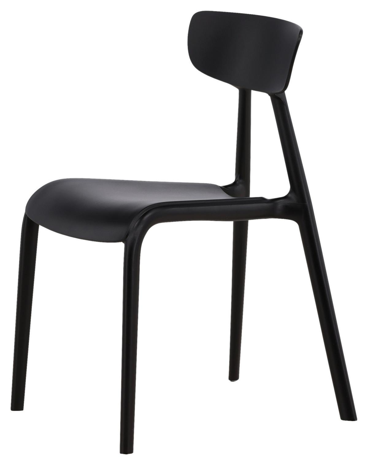 Stuhl-Set Ursholmen - Schwarz, Design, Kunststoff (49/79.5/54cm) - Livetastic