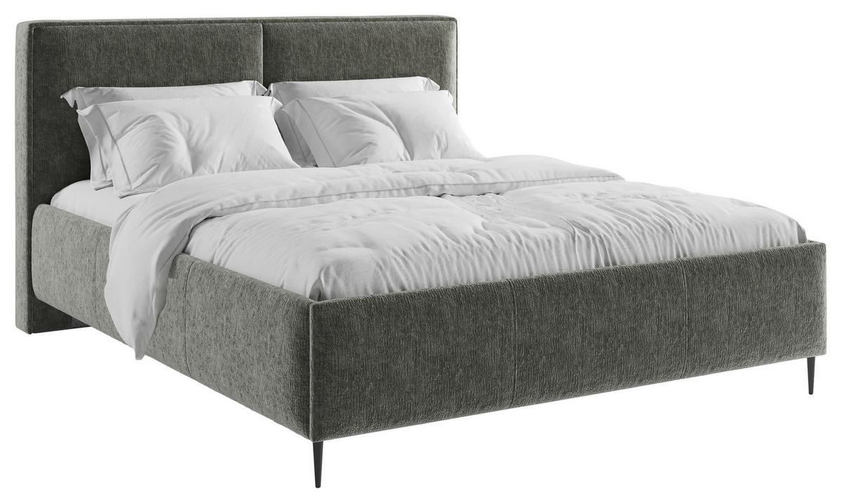 Polsterbett Hatton - Anthrazit/Schwarz, MODERN, Holz/Holzwerkstoff (140/200cm) - MID.YOU