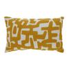 Dekorační polštář Silva, 30/50cm, bílá/žlutá - bílá/tmavě žlutá, Moderní, textil (30/50cm) - Modern Living