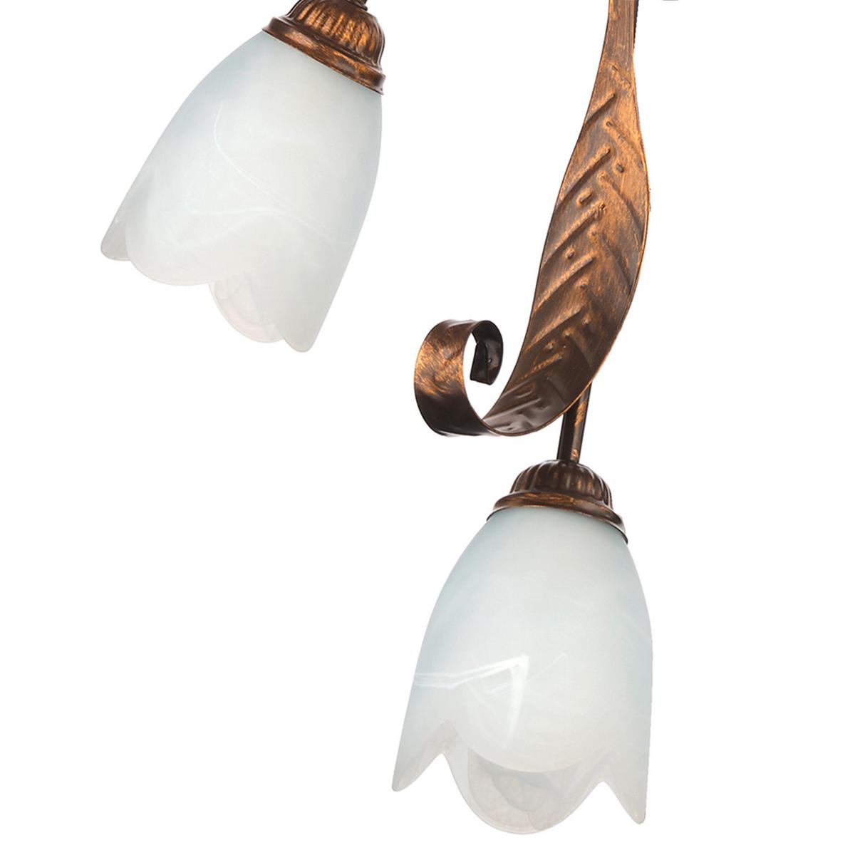 Deckenleuchte 4240/Pl6 - Bronzefarben, KONVENTIONELL, Glas/Metall (40/110cm)