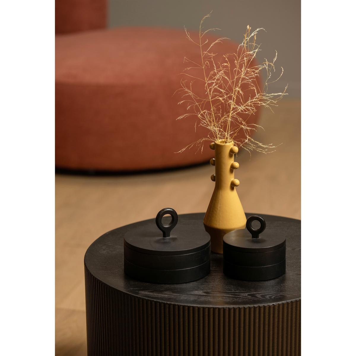 Beistelltisch Sanne Schwarz L: 60 cm - Schwarz, Design, Holzwerkstoff (60/60/40cm) - Livetastic