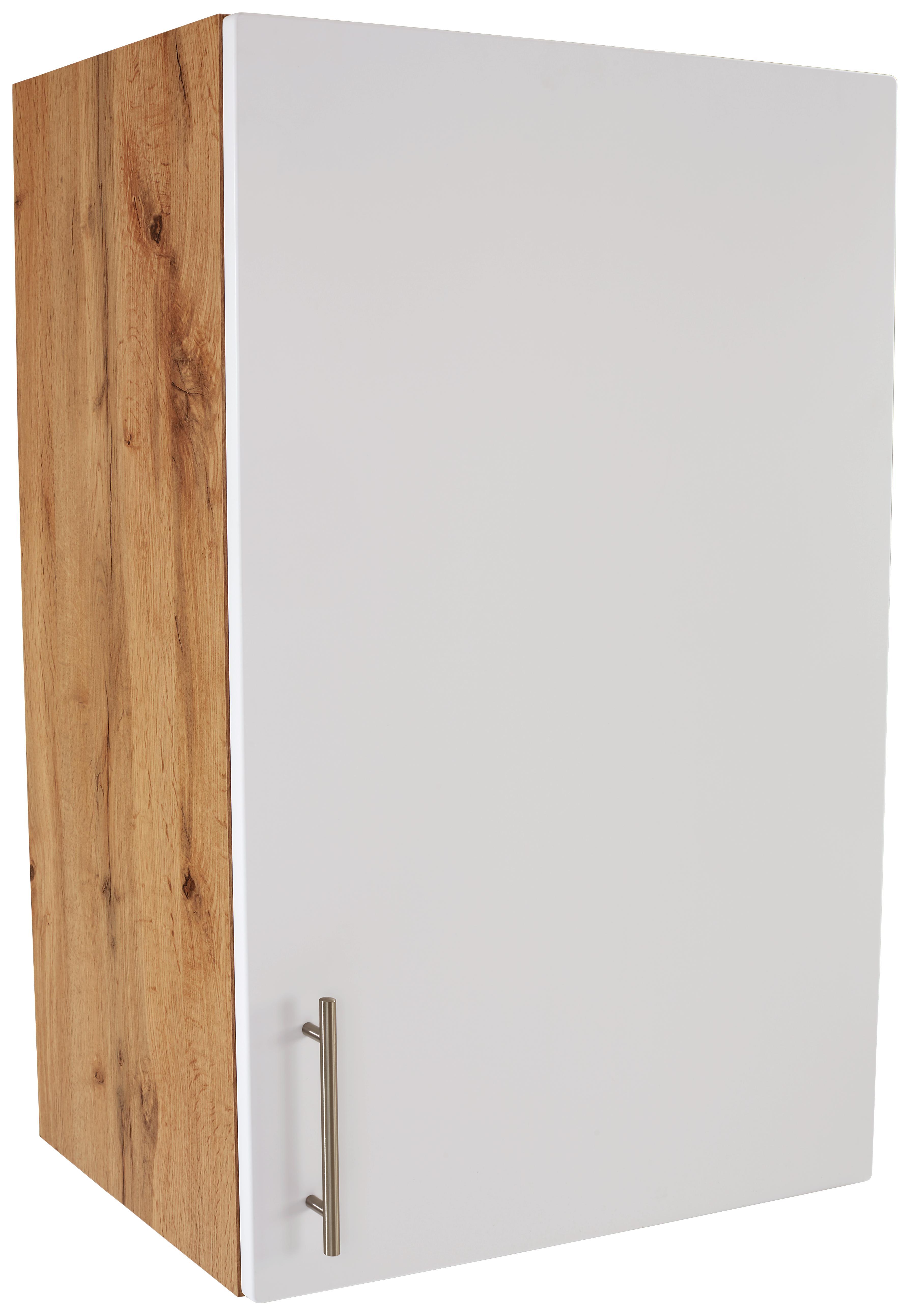 Küchenoberschrank Stella H60-89 - Eichefarben/Weiß, Holzwerkstoff (60/89/37cm) - Ombra