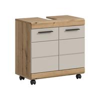 Waschbeckenunterschrank Scout Eichefarben/Kaschmir B: 60cm - Kaschmir/Eichefarben, Trend, Holzwerkstoff (60/60/34cm) - MID.YOU