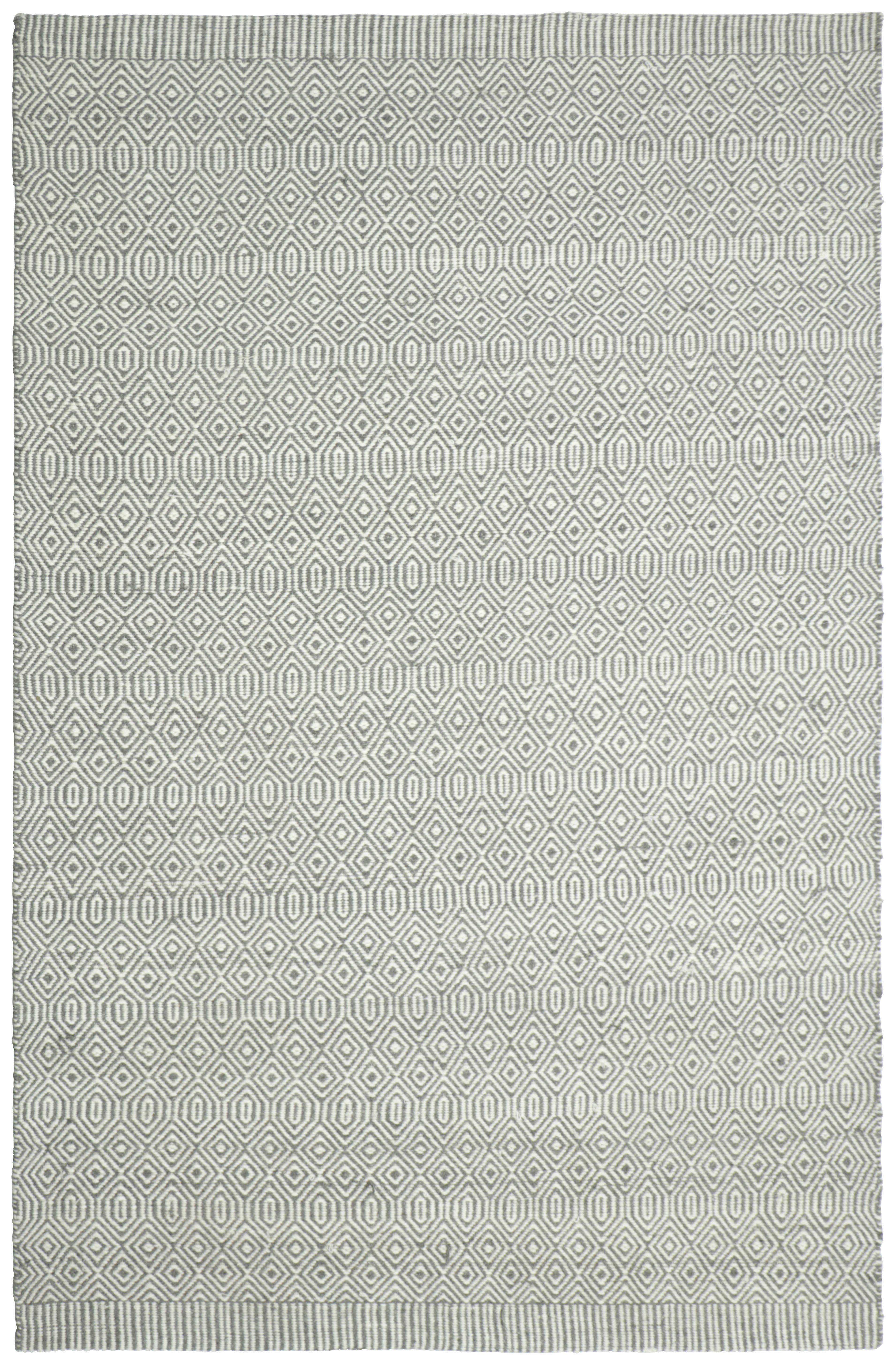 Wollteppich Kiana Mit Grauer Naturfarbe - Grau, Basics, Textil (160/230cm)
