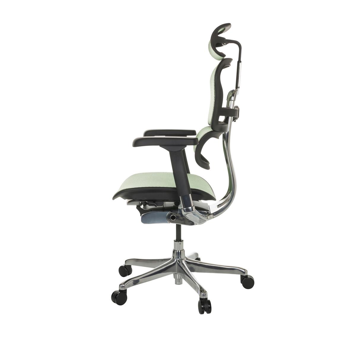 Drehstuhl Ergohuman I - Silberfarben/Schwarz, Basics, Kunststoff/Textil (69/119-144/65cm) - MID.YOU