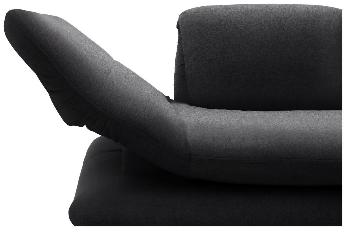 Sessel Looks Xiii - Anthrazit/Schwarz, Design, Textil (139 (197)/83 (110)/98cm) - LOOKS by W.Joop