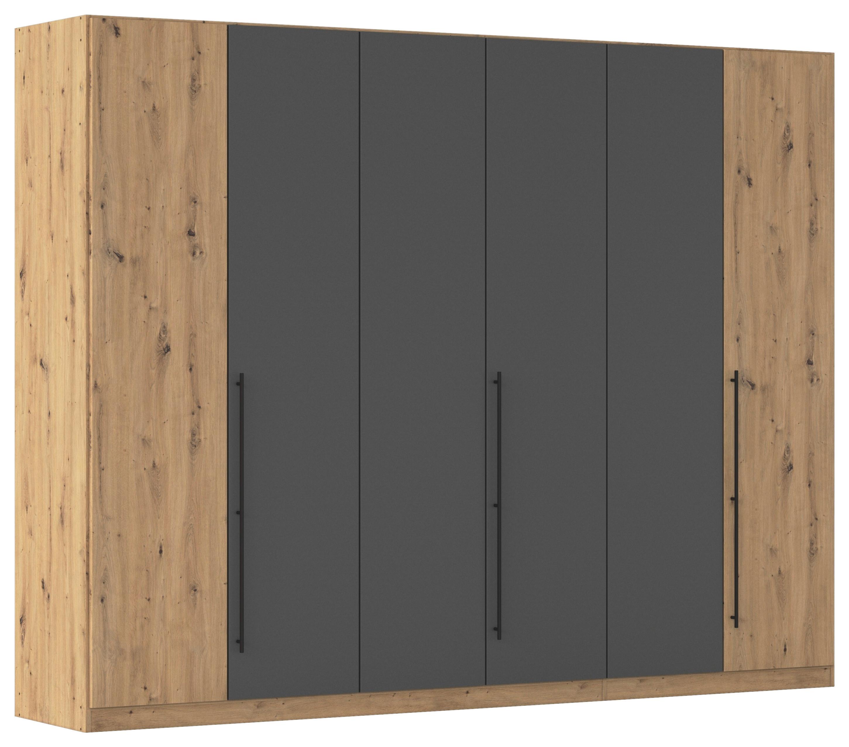 Kleiderschrank Safari Grau/Eiche Dekor B: 271cm