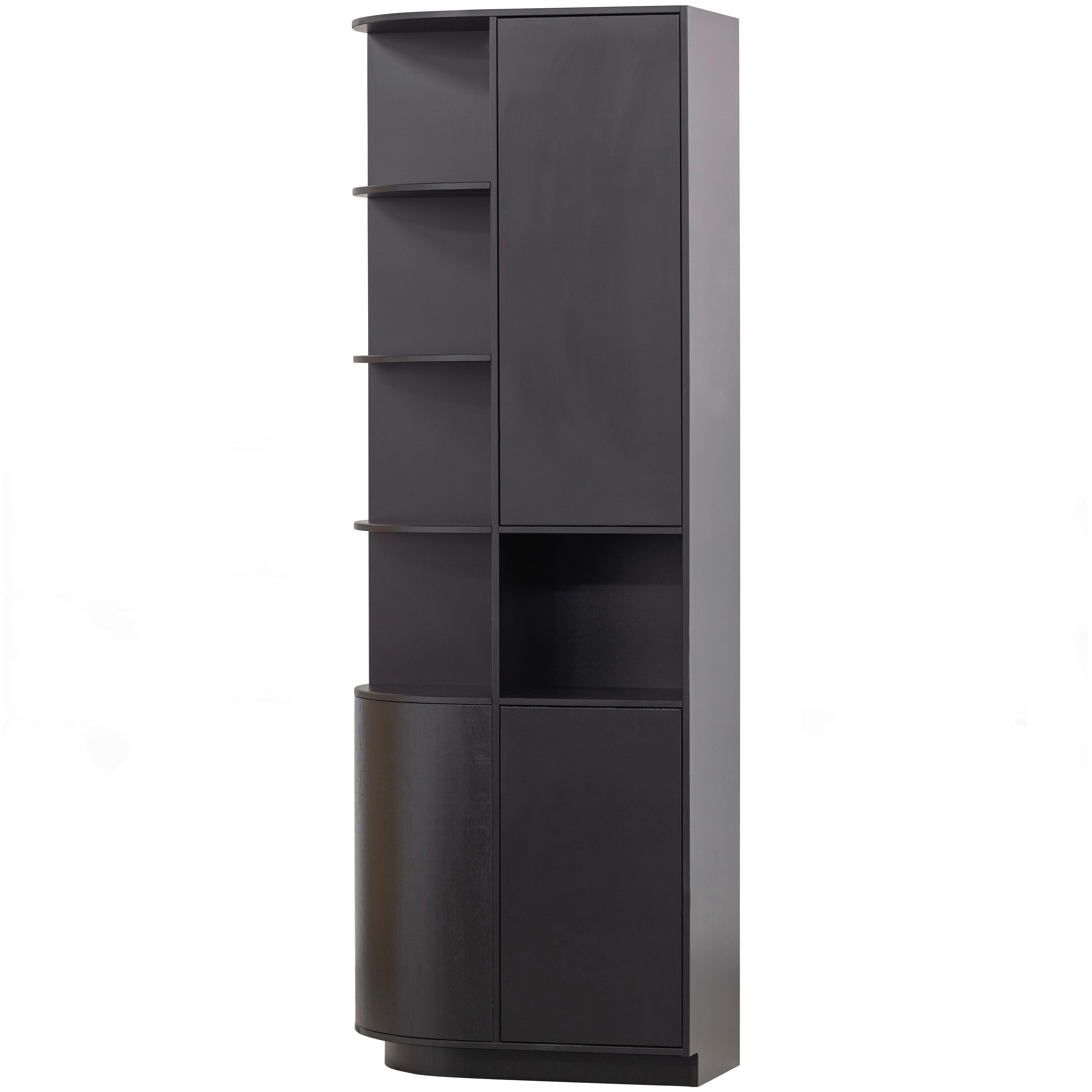Mehrzweckschrank Finca Schwarz B: 78 Cm - Schwarz, Design, Holz (78/210/40cm) - Livetastic