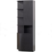 Mehrzweckschrank Finca Schwarz B: 78 Cm - Schwarz, Design, Holz (78/210/40cm) - Livetastic