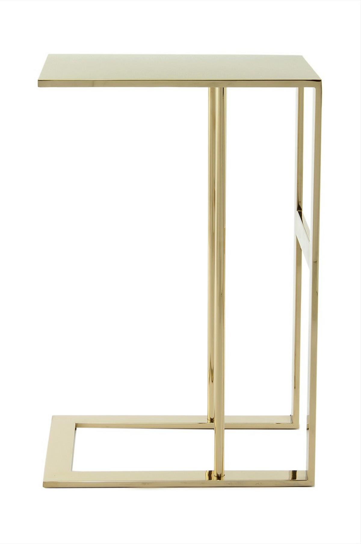 Beistelltisch Sten Goldfarben B: 40 cm - Goldfarben, Design, Metall (40/60/30cm) - Kayoom