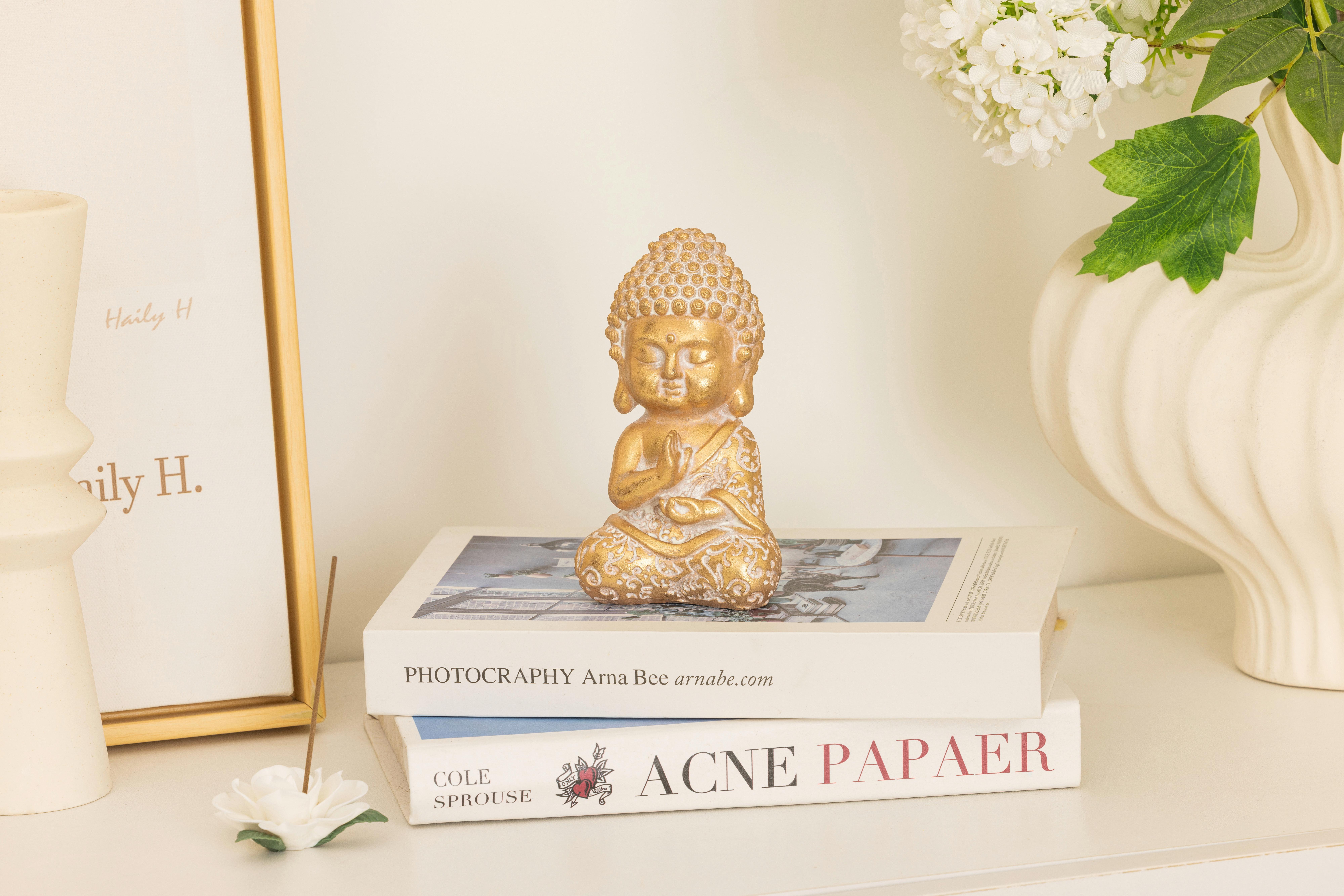 Buddha Revata - Goldfarben, KONVENTIONELL, Kunststoff (7,5/7,5/13cm) - Luca Bessoni