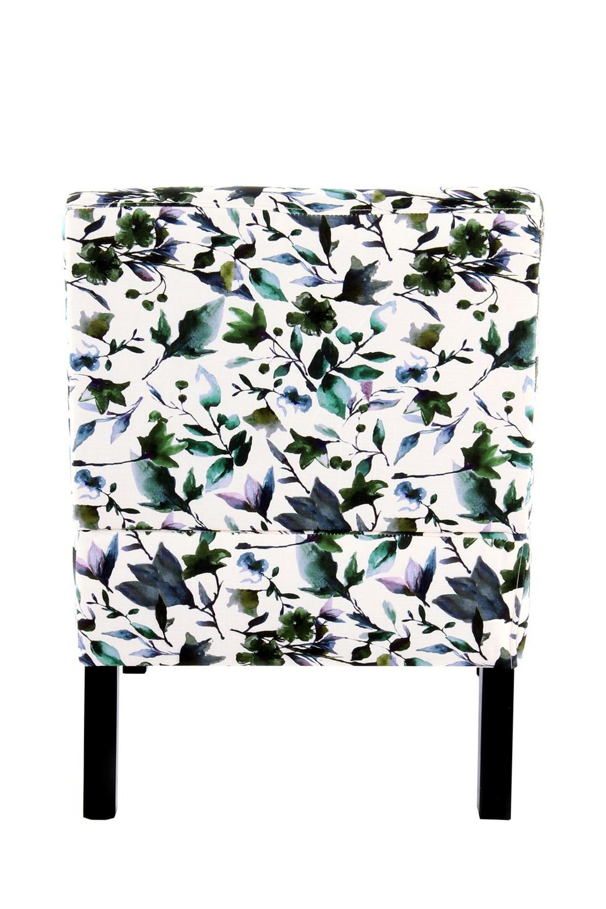 Stuhl Indira 200 Gemustert - Blau/Lila, Design, Holz/Textil (56/73,5/84cm) - Kayoom