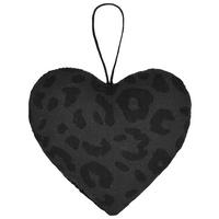 Závěsná dekorace HEART - černá, textil (10,5/9cm) - Mömax