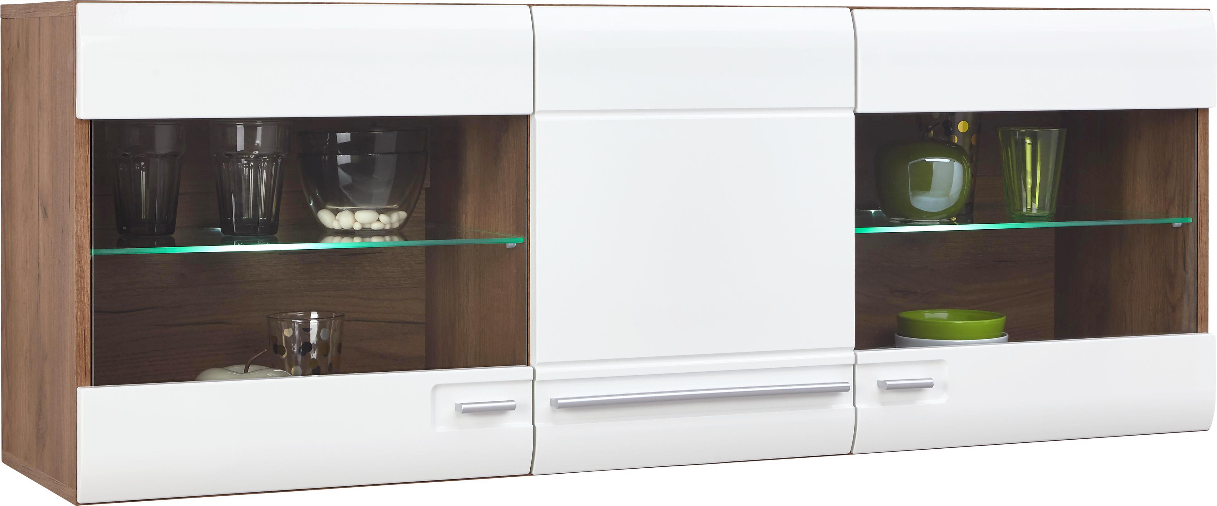 Falivitrin Avensis - Tölgyfa/Fehér, modern, Faalapú anyag (140/52/37,1cm) - Luca Bessoni