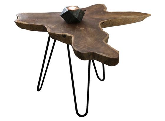 Couchtisch D: ca. 70 cm Naturfarben - Schwarz/Naturfarben, Basics, Holz/Metall (70/45cm) Couchtisch D: ca. 70 cm Naturfarben - Schwarz/Naturfarben, Basics, Holz/Metall (70/45cm)