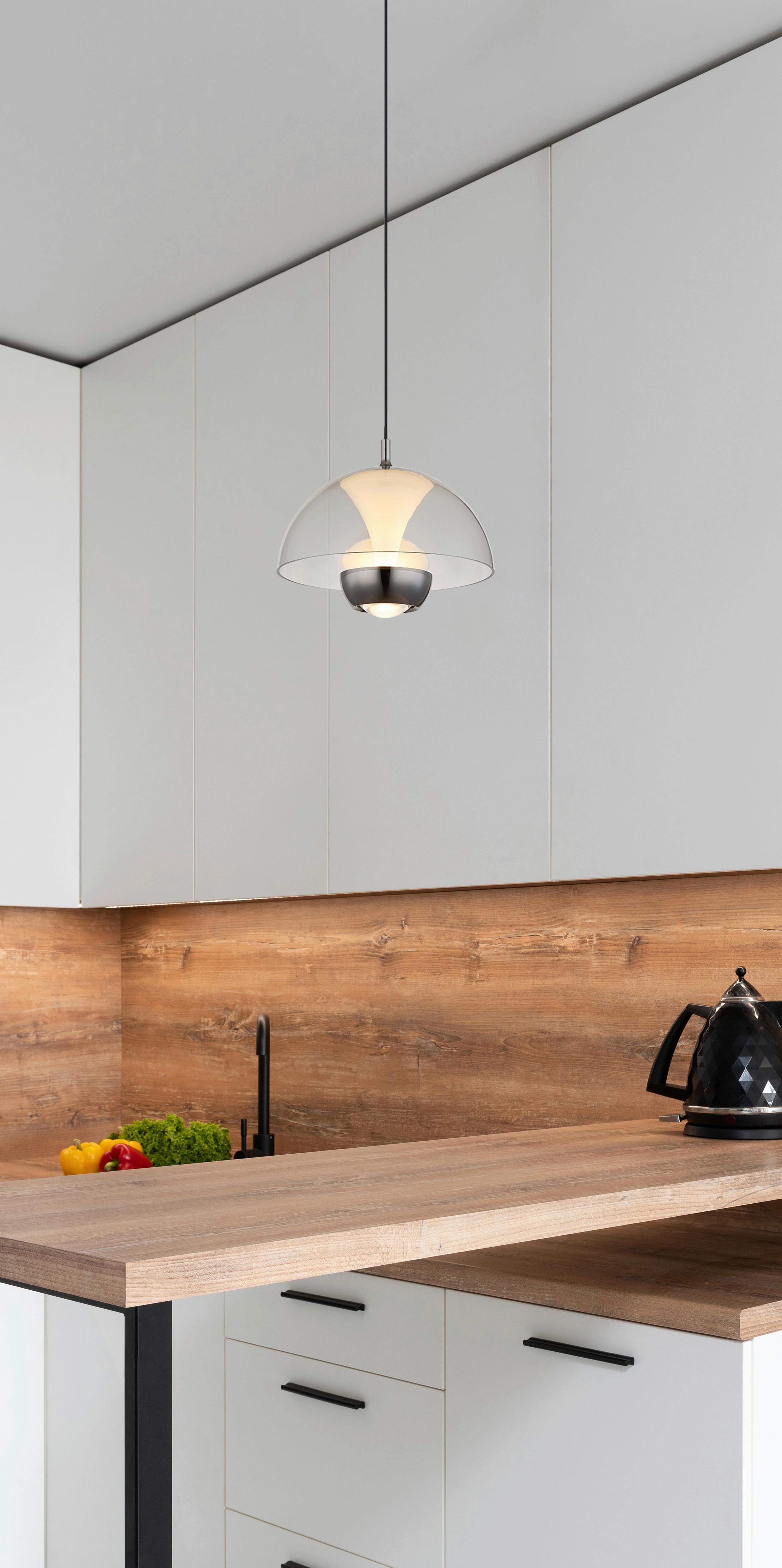 LED-Hängeleuchte 16022 - Schwarz, Design, Kunststoff/Metall (23/120cm) - Globo
