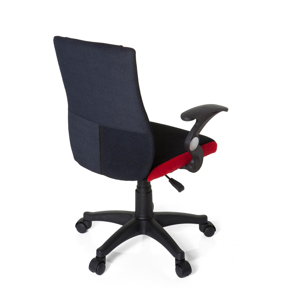 Jugenddrehstuhl Kiddy Pro Al Rot/Schwarz - Rot/Schwarz, Basics, Kunststoff (50/87-97/40cm) - MID.YOU