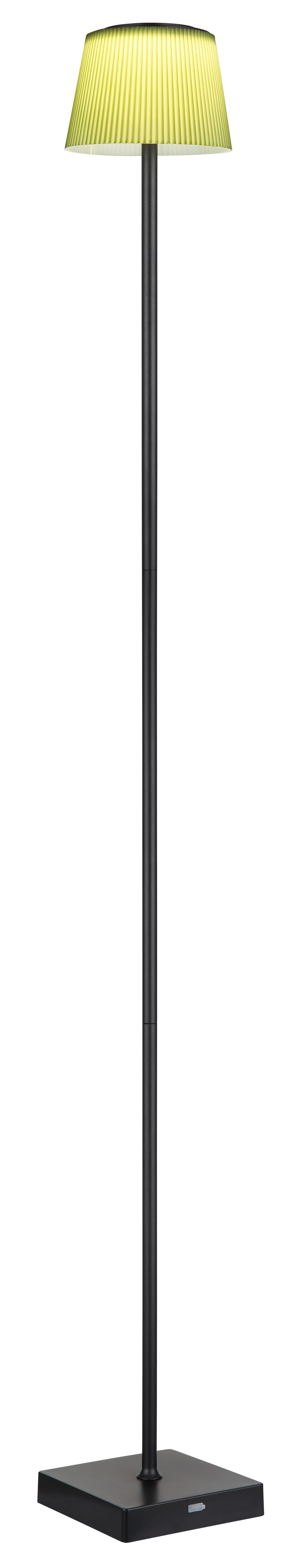 Akku-stehleuchte 58434sbp - Dunkelgrün/Schwarz, Design, Kunststoff/Metall (14/14/120cm) - Globo