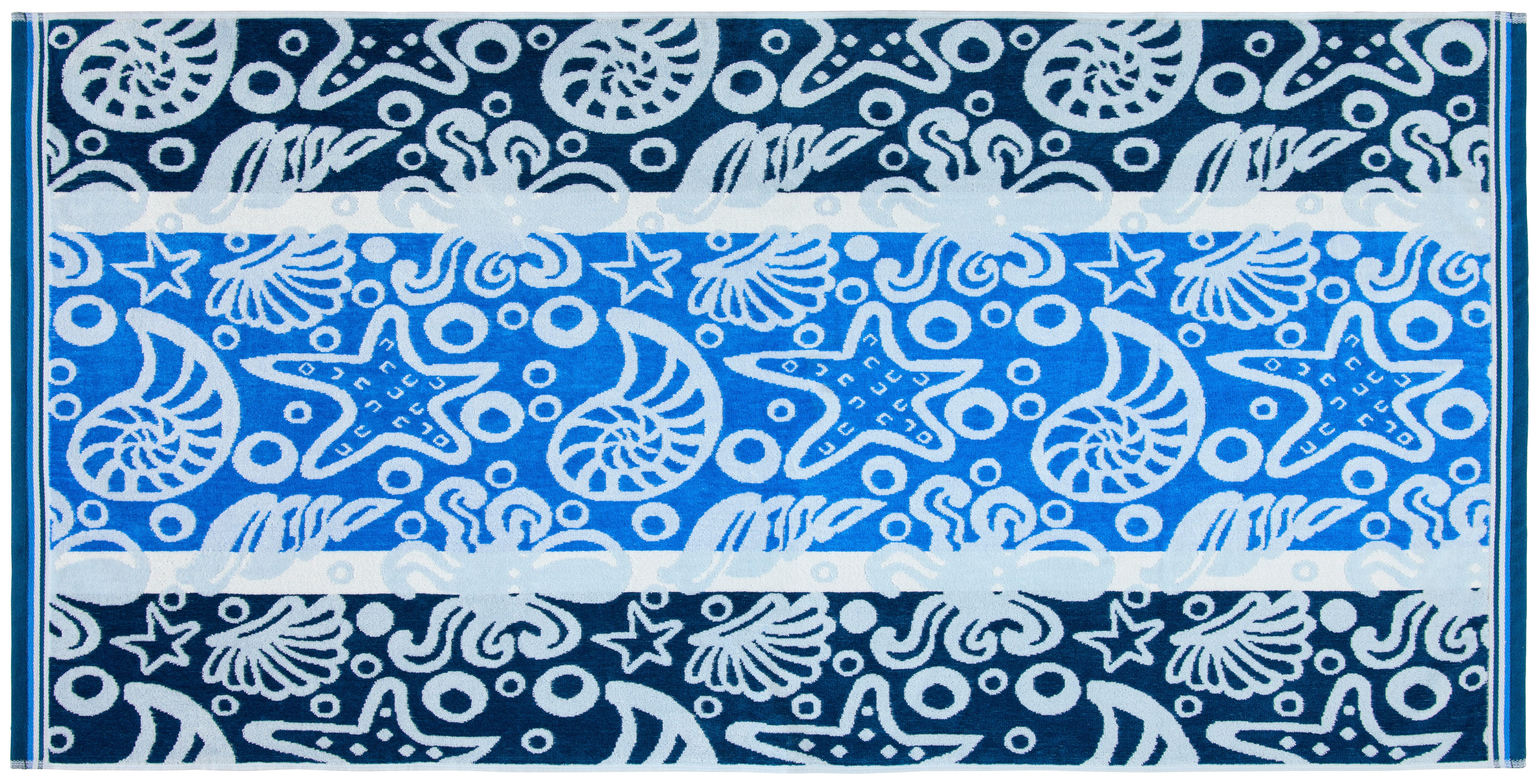 Strandtuch Miami - Blau, MODERN, Textil (75/150cm) - Luca Bessoni
