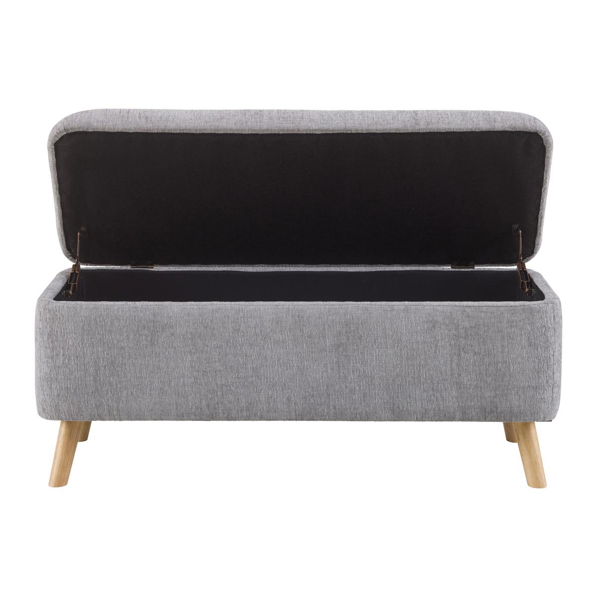SEDACÍ LAVICE JENSON -EXKLUSIV- - šedá/přírodní barvy, Moderní, dřevo/textil (100/43/40cm) - Mömax