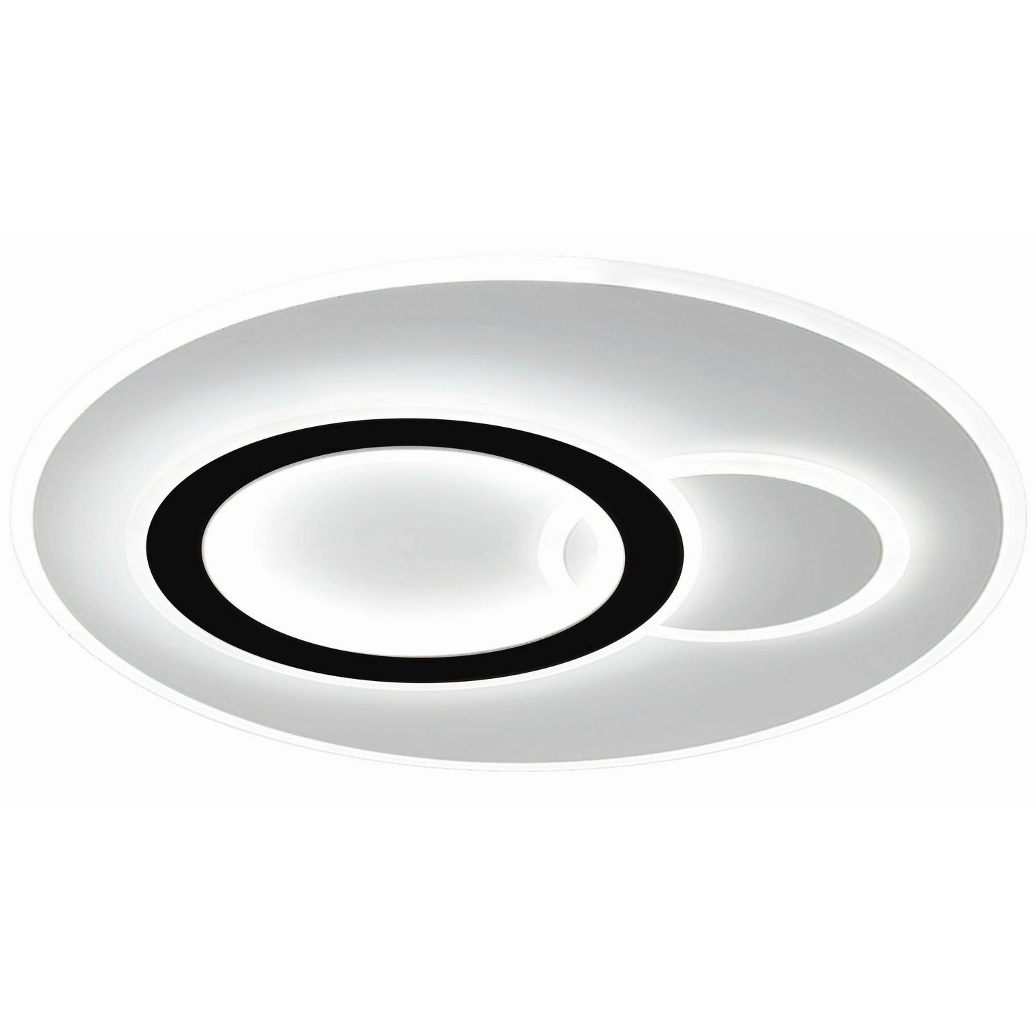 Led-Deckenleuchte Coralie Luca Bessoni Opal, Schwarz, Weiß 6 cm