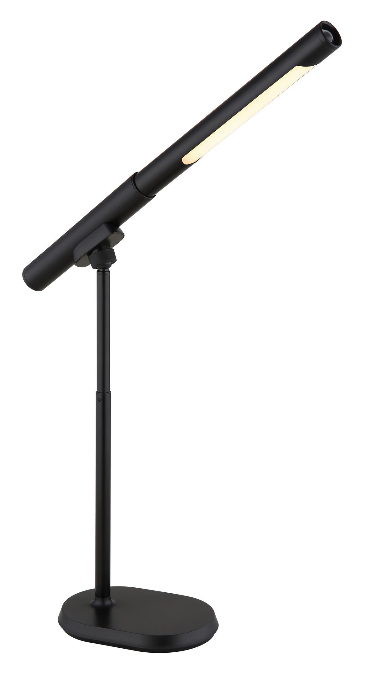 LED-Schreibtischleuchte 58472s - Schwarz/Weiß, Design, Kunststoff/Metall (40,4/10,9/44,5cm) - Globo