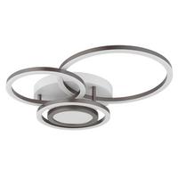 LED-Deckenleuchte 3000k, 40w - Braun/Weiß, Design, Kunststoff/Metall (49/39/10cm) - Globo