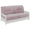 2-Sitzer-Sofa mit Schlaffunkt. Camino Holzkorpus Rosa/Weiß - Rosa/Weiß, LIFESTYLE, Holz/Textil (154/88/90cm) - Livetastic