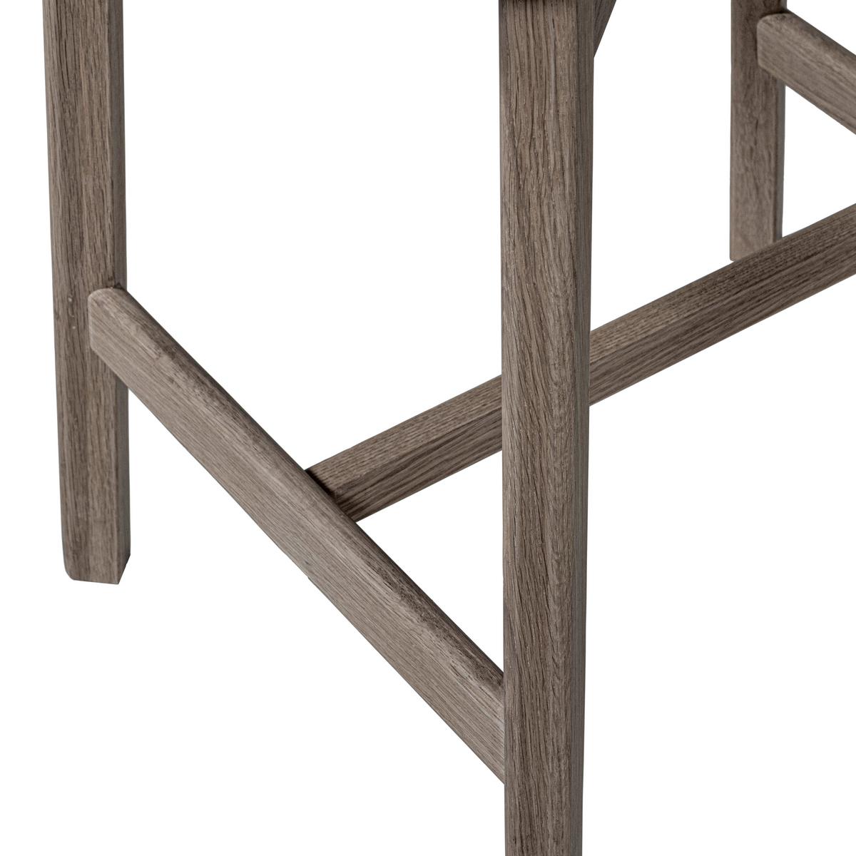 Barhocker Udar Naturfarben/D. Braun B: 51cm - Dunkelbraun/Naturfarben, MODERN, Holz/Textil (51/94/58cm) - Livetastic