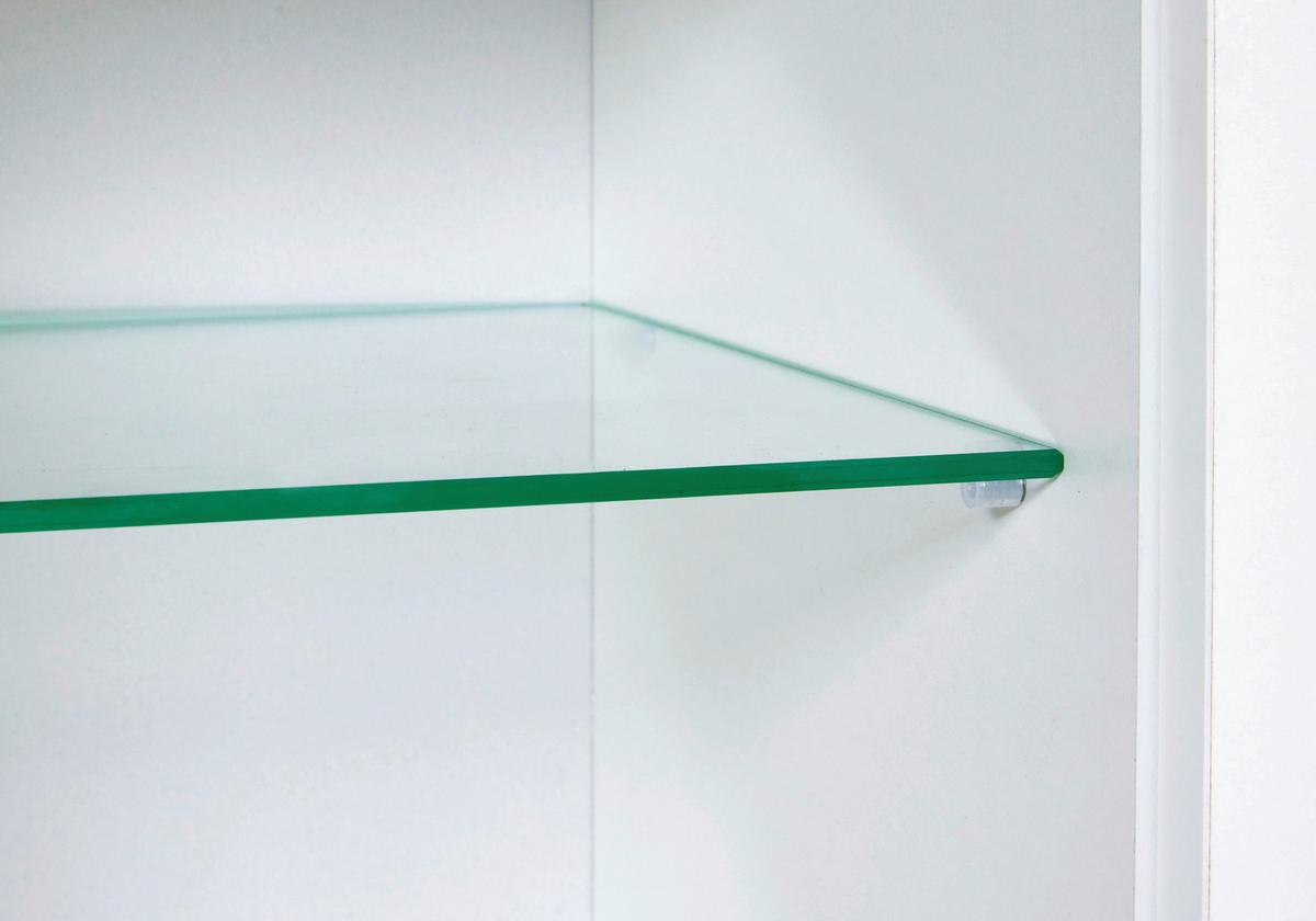 Závěsná skříňka SAN SAN - bílá/barvy stříbra, Moderní, kov/kompozitní dřevo (130,3/57,5/33cm) - Mömax