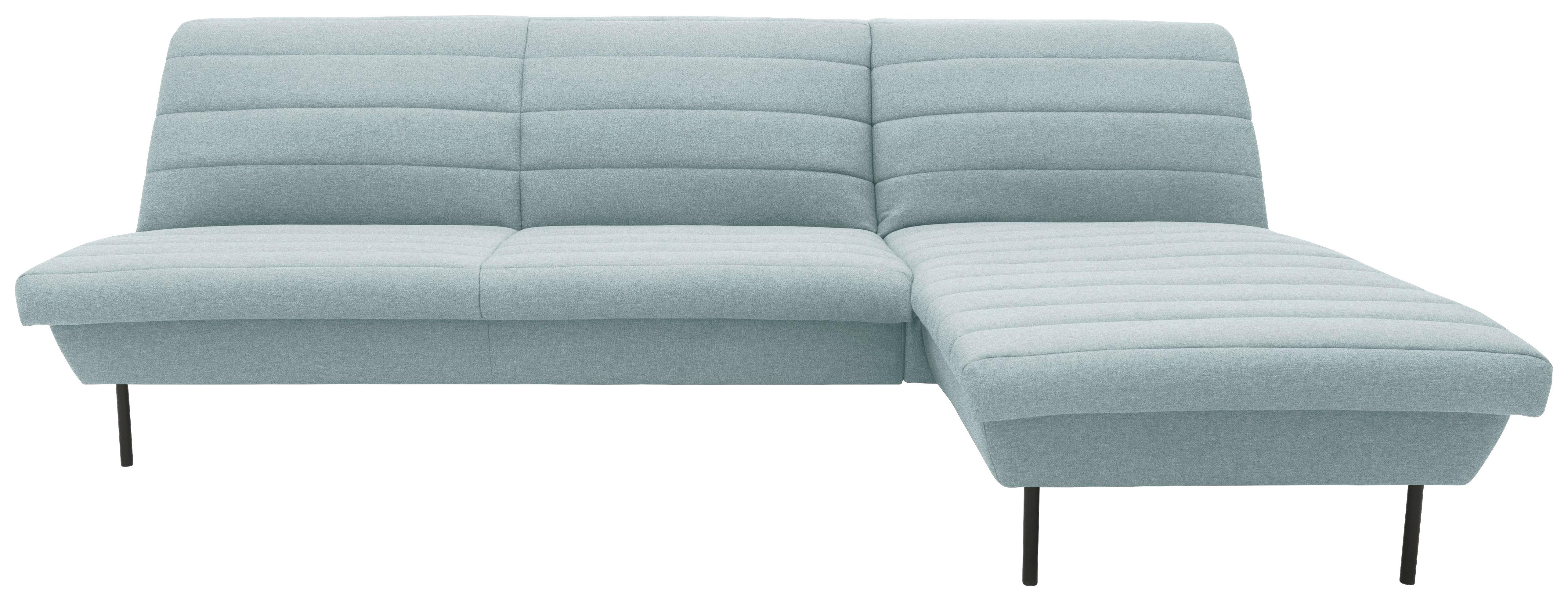 Ecksofa Looks Ix Mintgrau - Mintgrau/Schwarz, Design, Textil (274/168cm) - LOOKS by W.Joop