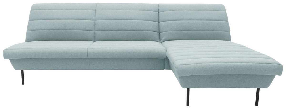 Ecksofa Looks Ix Mintgrau - Mintgrau/Schwarz, Design, Textil (274/168cm) - LOOKS by W.Joop