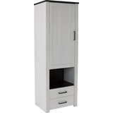 Schrank Provence - Wengefarben/Weiß, ROMANTIK / LANDHAUS, Holzwerkstoff (71,2/200/42cm) - James Wood